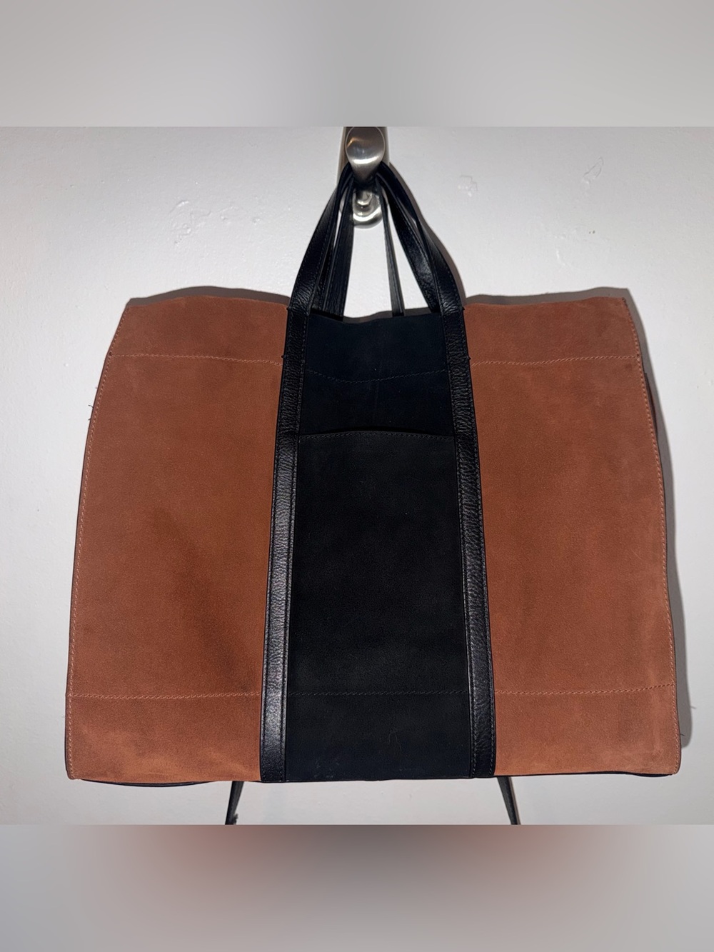 Fossil Carmen Leather & Suede Tote Bag - Picture 2 of 16